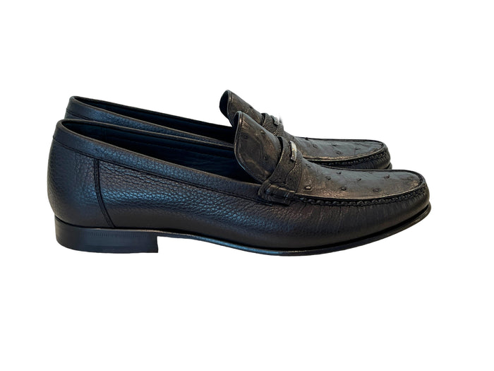 C001405-3898Ost- Genuine Ostrich- Black - Image 2