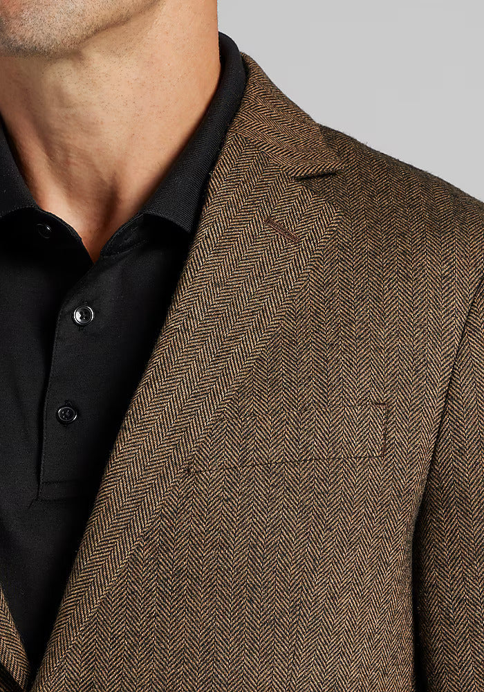 1905 Collection Tailored Fit Herringbone Sportcoat - Image 3