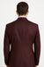 3 Piece Big Peak Lapel Burgundy Suit Vested Wide Leg Pants 1 Button Suit 100% Wool Full Cut Burgundy ~ Wine ~ Vest Maroon Suit