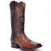 Cuadra Moroni Castaño Square Toe Ostrich Boots