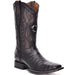 Caiman Square Toe Boots by Cuadra - Black