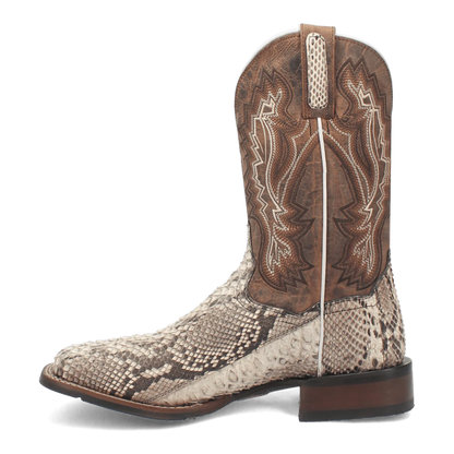 Dan Post Men's Brutus Python Snakeskin Square Toe Boots - Natural - Image 3