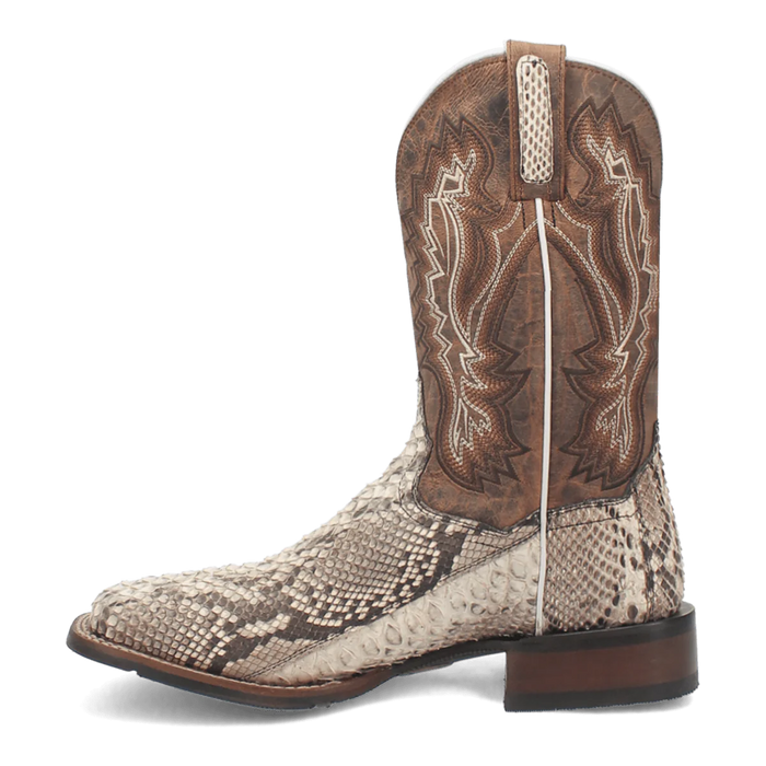 Dan Post Men's Brutus Python Snakeskin Square Toe Boots - Natural - Image 3