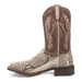 Dan Post Men's Brutus Python Snakeskin Square Toe Boots - Natural