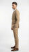 Vitali Brand Men’s Beige Double Breasted Suit – Classic Wedding, Prom & Party Wear Formal Outfit Khaki Camel Color