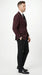 Men’s Burgundy Pinstripe Blazer – Classic Tailored Formal Jacket for Business, Office and Evening Wear