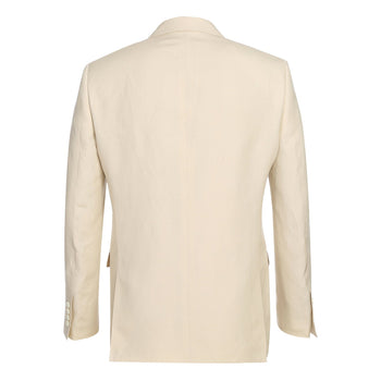 611-6 Men's New Slim Fit Checked Linen Suits - Image 3