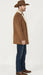 Men’s Brown Western Faux Suede Blazer Coat – Cowboy Style Long Jacket for Wedding, Party and Special Events