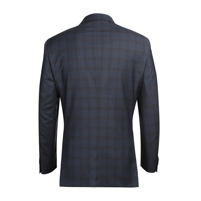 566-3 Men's Classic Fit Wool Suits - Image 3
