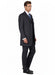 Men’s Three Button Suits -  Navy Blue Pinstripe Three-Piece Suit – Classic Business and Formal Wear - Zoot Suit