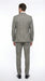 Vitali Brand Men’s Grey Textured Patterned 3 Piece Suit – Modern Fit Checkered Sharkskin with Blazer, Vest & Trousers, Business Wedding