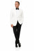 Men’s Pure White Dinner Jacket Blazer – James Bond Style Formal Tuxedo Blazer for Wedding, Black Tie & Evening Wear