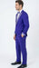 Men’s Purple and white sivler lapel  Embellished Tuxedo Suit –  Formal Wedding, Prom, and Gala Outfit Mardi Gras