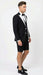 Men’s Black and White Tuxedo Shorts Suit – Modern Formal Tuxedo with Short Pants for Wedding, Party and Special Events