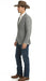 Men's Grey Tweed Herringbone Western Blazer Jacket  Style Look, Textured Formal Casual Sport Coat for Jeans