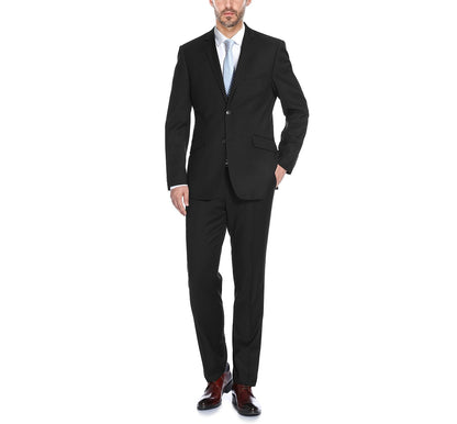 Renoi Designer Suit 2110-1 Men's Slim Fit Solid Stretch 2-Piece Suit