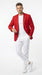 Men’s Red Linen Blazer, Lightweight Business Casual Wedding Sport Coat Jacket