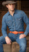 Men’s Orange Rust Copper Genuine Leather Belt with Textured Finish – Classic Dress Belt for Formal and Casual Wear
