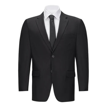 Mens Vested Black Slim Fit Suit