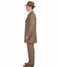 Men’s 1920s Tan Zoot Suit with Fedora Hat and Wingtip Shoes – Vintage Gangster 3-Piece Long Jacket Suit