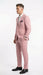 Vitali Brand Modern Fit Men’s Light Pink Formal Suit - Blush Color