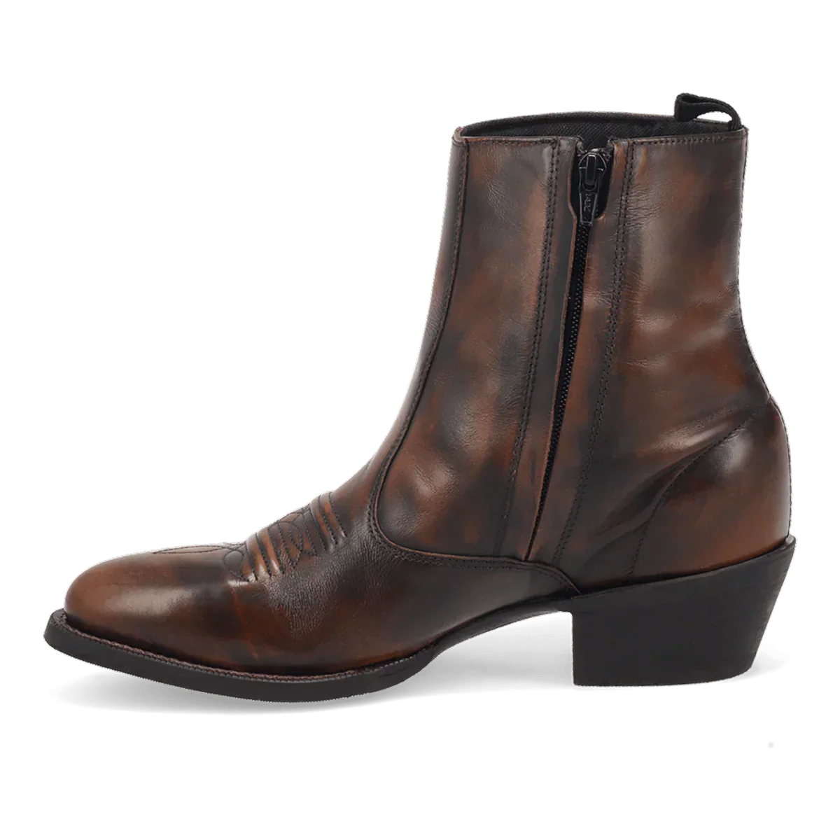 Laredo Men's Fletcher Leather Round Toe Boots with Zipper - Image 3