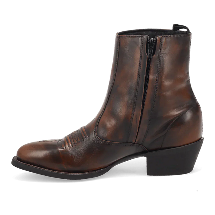 Laredo Men's Fletcher Leather Round Toe Boots with Zipper - Image 3