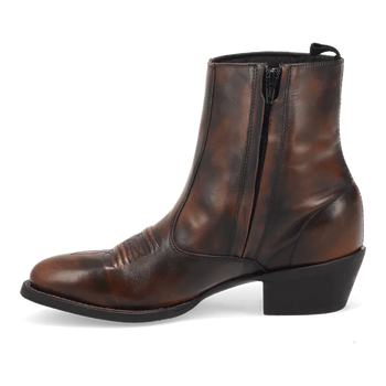 Laredo Men's Fletcher Leather Round Toe Boots with Zipper - Image 3