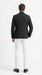 Men’s Black Seersucker Blazer – Textured Two-Button Notch Lapel Formal & Summer Sport Jacket in Black Tone-on-Tone Cotton Fabric