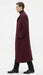 Men’s Full-Length Burgundy Overcoat – Microfiber 4 season fabric  Long Formal Coat with Classic Tailored Maxi Duster Coat