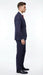 Men’s Navy Blue and Burgundy Checkered Two-Piece Suit Plaid Windowpane – Flat Front Pants or Pleated Wide Leg Pants - 100% Wool