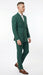 Vitali Brand Men’s Emerald Green Double Breasted Suit – Modern Fit Side Vented
