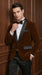 Men’s Brown Camel Bronze Velvet Tuxedo Jacket, Shawl Lapel Wedding Prom Dinner Blazer - Blazer Sportcoat