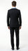 Men’s Black Suit with Light Blue Lapel – Modern Formal Tuxedo Style Suit for Wedding, Prom, Party and Sky Powder Blue Color