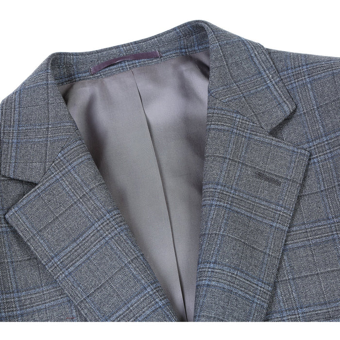564-7 Men's Classic Fit Wool Blend Stretch Suits - Image 3