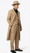 Men’s 1920s Beige Zoot Suit – Long Mafia Gangster Three-Piece Suit in Tan Khaki Color 40 inch Zuit Pachuco Suit
