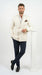 Men’s Ivory Linen Double Breasted Blazer, Lightweight Wedding Dinner Sport Coat Jacket Cream Off White