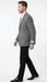 Men’s Grey Harris Tweed Blazer Jacket, Classic Herringbone Wool Sport Coat for Business Casual