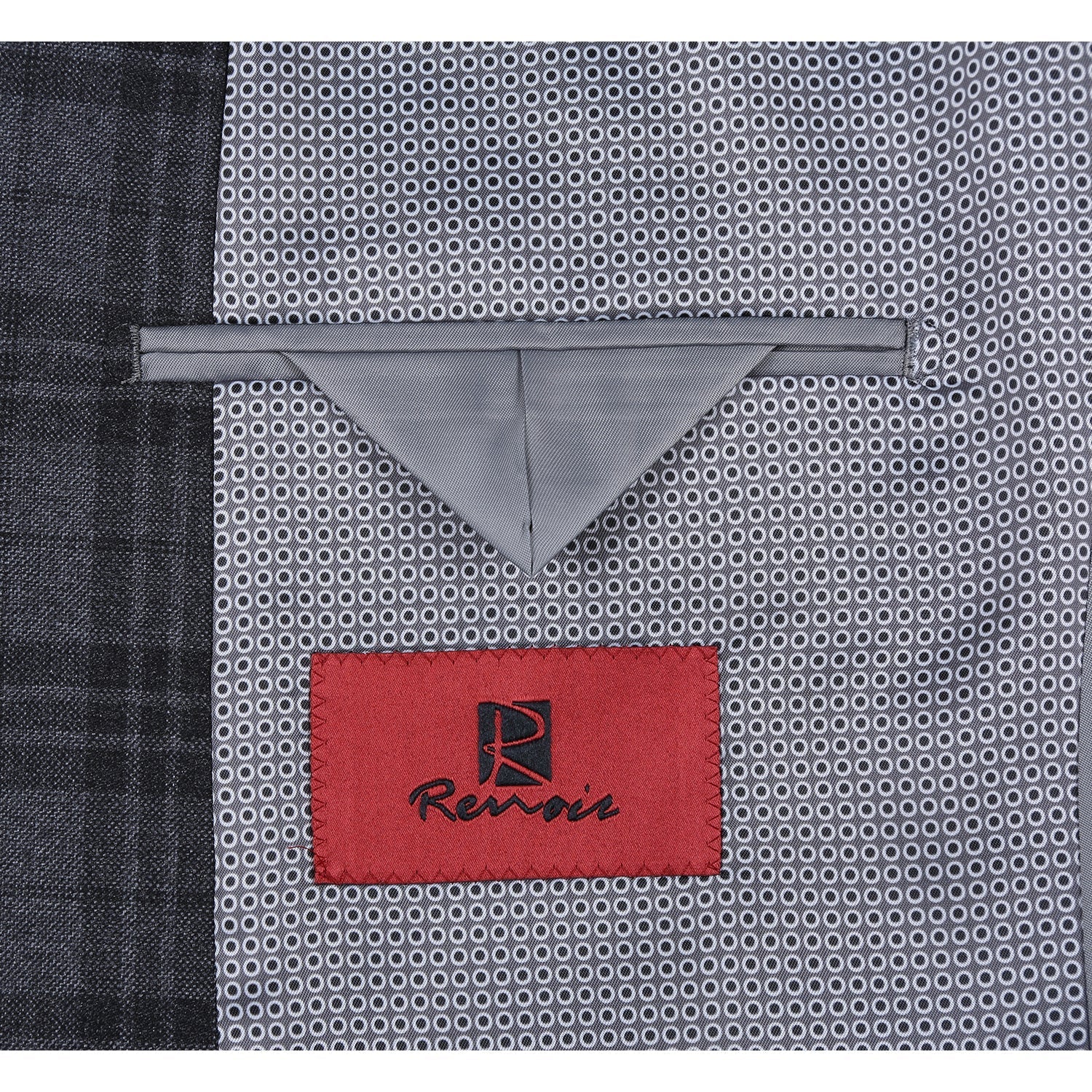 294-15 Men's Slim Fit Checked Suits - Image 5