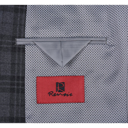 294-15 Men's Slim Fit Checked Suits - Image 5