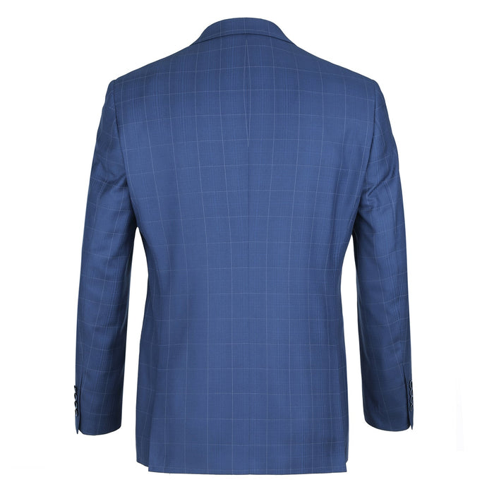 Renoi Designer Suit 291-20 Men's Slim Fit 2-Piece Single Breasted Check Dress Suit