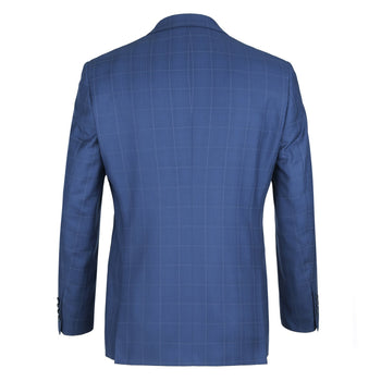 Renoi Designer Suit 291-20 Men's Slim Fit 2-Piece Single Breasted Check Dress Suit