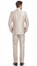 Men’s Champagne Tan Sharkskin 2 Button Suit – Shiny Formal Suit with Optional Vest for Wedding, Prom, Business Beige Color