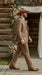 Men’s Light Brown Western 3 Piece Suit – Classic Country Style Blazer Vest Pants Set, Formal Cowboy Suit Toast