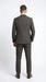 Vitali Men’s Brown Grey with blue Check 3 Piece Suit – Classic Plaid Formal Suit Set with Blazer, Vest & Trousers, Business Wedding Party Wear for Men Modern Fit