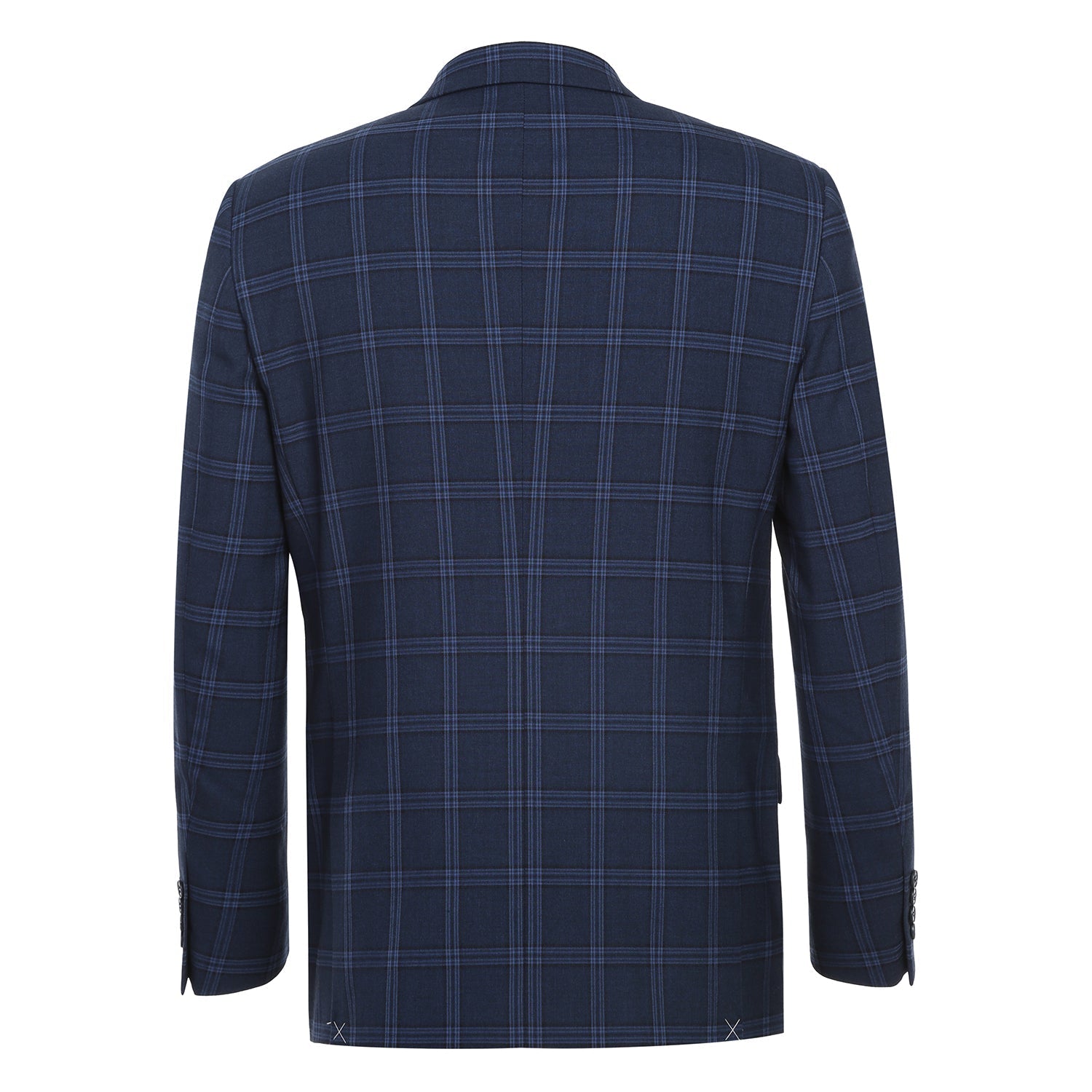 293-22 Men's Slim Fit Checked Suits - Image 3
