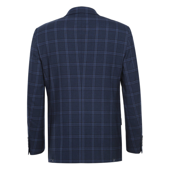 293-22 Men's Slim Fit Checked Suits - Image 3