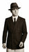 Men’s Black Pinstripe Blazer with White Pants 1920s Gangster Mob Boss Style Suit – Double Breasted Vintage Formal Jacket, Classic Party Costume Wear