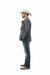 Mens Western Style Blazer – Classic Gray Cowboy Suit Jacket for Weddings, Country Events and Formal Wear in Grey Color