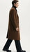 Men’s Brown Long Wool Overcoat – Topcoat Wool Carcoat Three Quarter